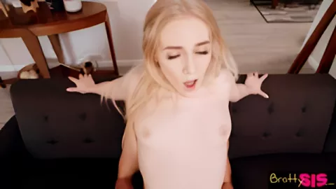 Brother and sister have sex in the living room for mom's car