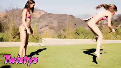 Lesbians pull pussies with their fingers and lick them on vacation