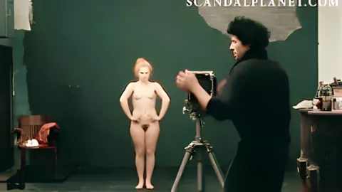 Showing the breasts and hairy pussy of actress Valerie Meress in an old movie