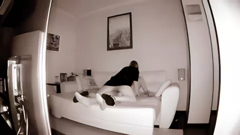 A whore in a dress sucked a dick and fucked on horseback and in a classic on a stealth